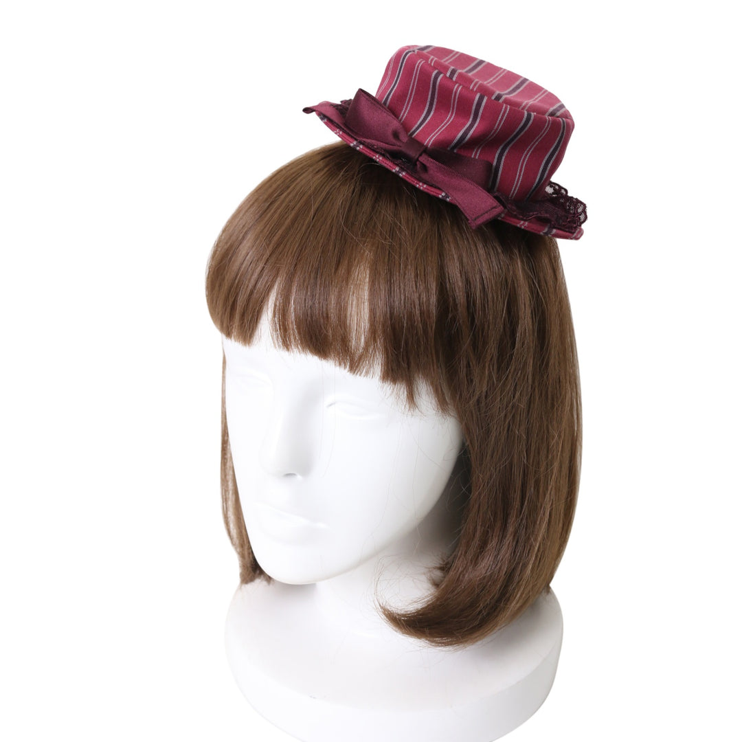 Victorian maiden レジメンタルワンピース　ベレー帽 Victorian Maiden レジメンタルストライプ ベレー帽ワンピース