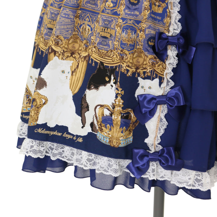 USED】【サイズ1】Royal Crown Cat フリルジャンパースカート