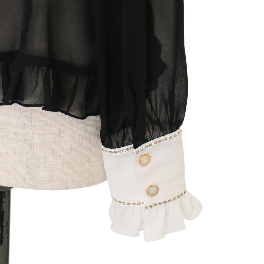 USED】シフォン切替ピンタックブラウス | Angelic Pretty | ロリータ