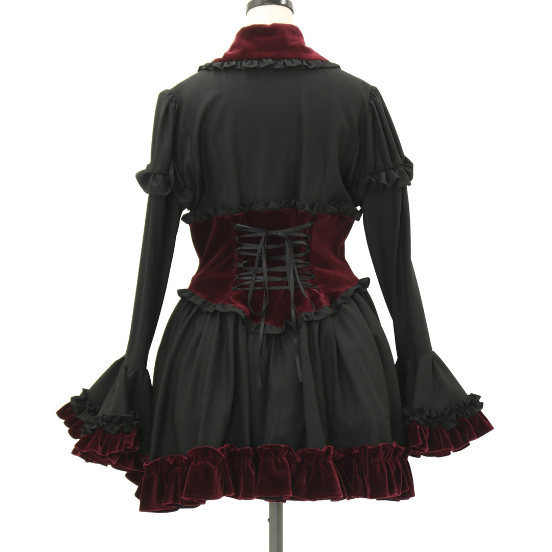 懐古 00s 袖取り外し　ゴスロリ　ワンピース 姫袖 ベロア ベルベット 平成 u-15810-05_1080x.jpg?v=1747816949