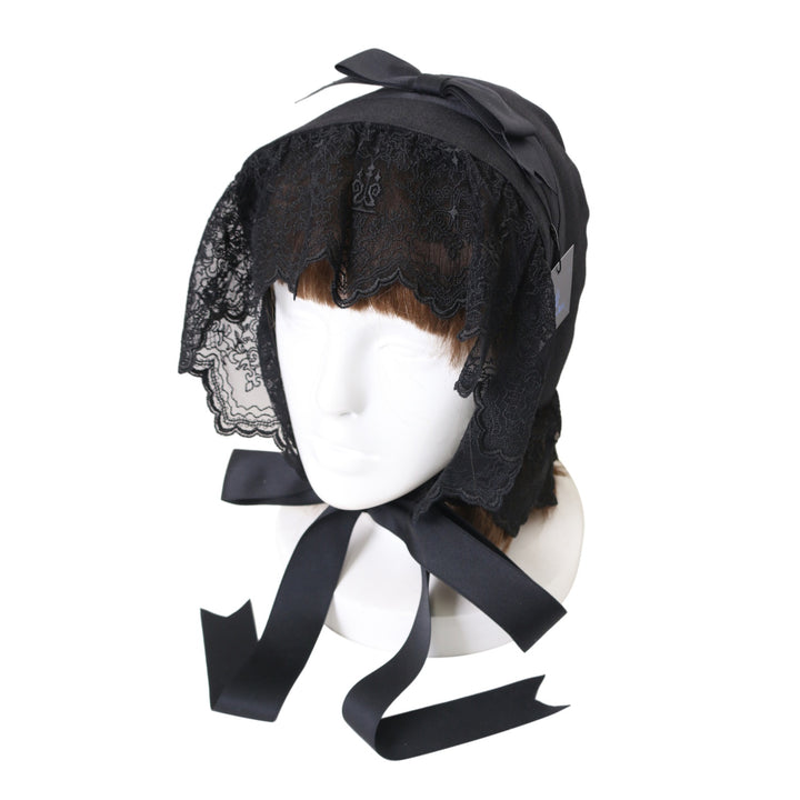 USED】燭台エンブレムボンネット（黒） | Moi-même-Moitié Wunderwelt