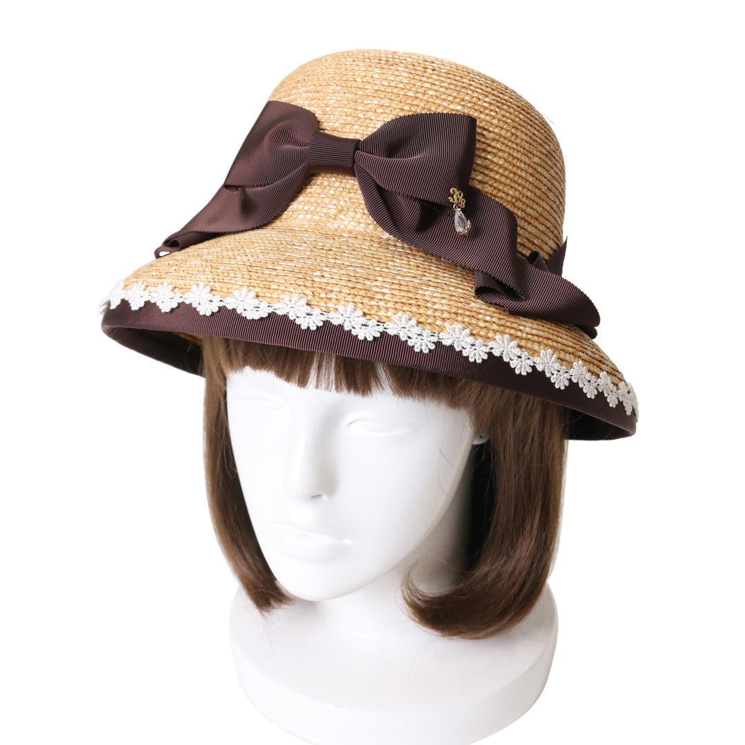 イノセントワールド☆コサージュ付きカサブランカハット☆ロリータ USED】【深澤翠さんコラボ】Classy Ribbonハット | Innocent World
