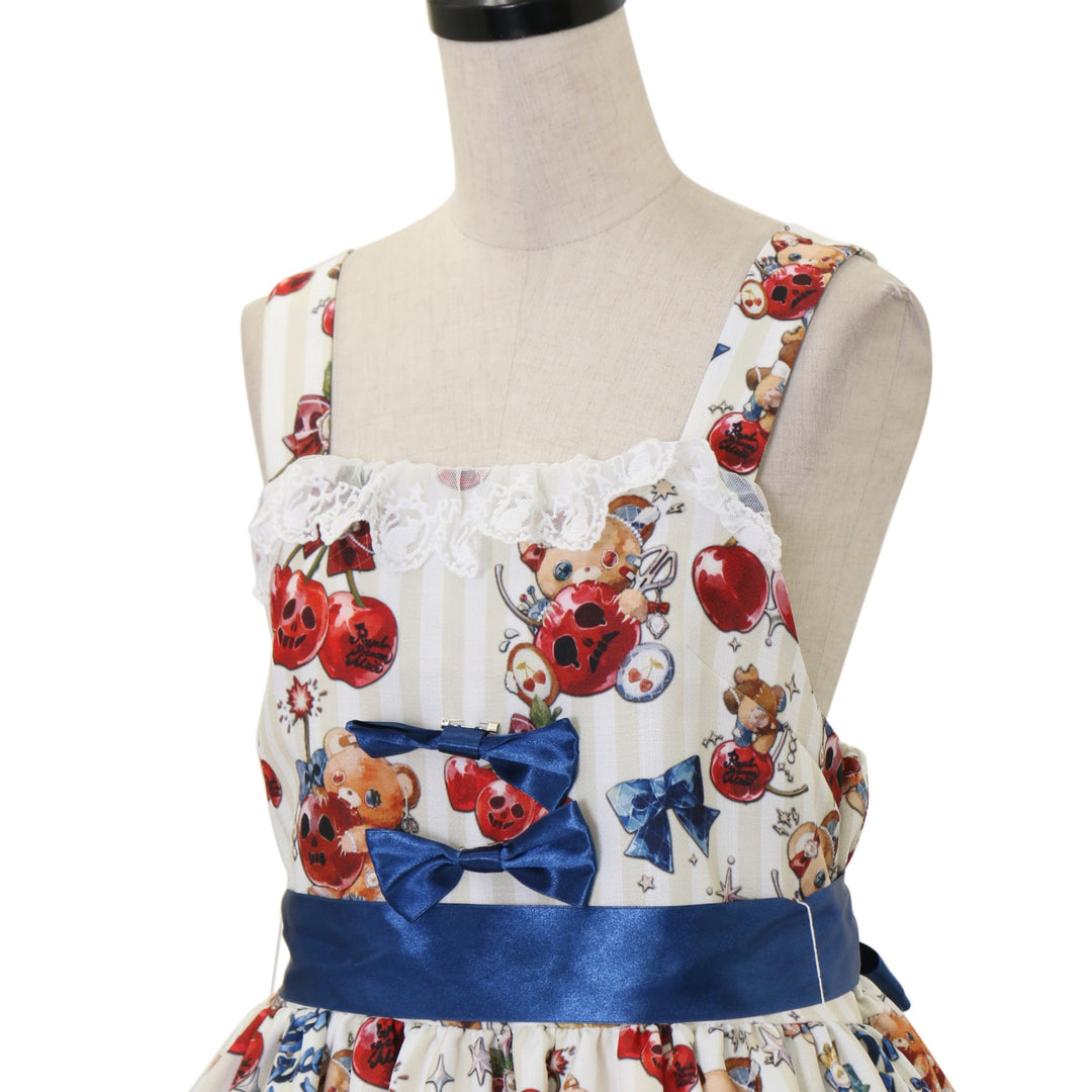 スカルサイコチェリー Spinコラボ ジャンパースカート スカルサイコチェリー Spinコラボ ジャンパースカート 【公式通販】