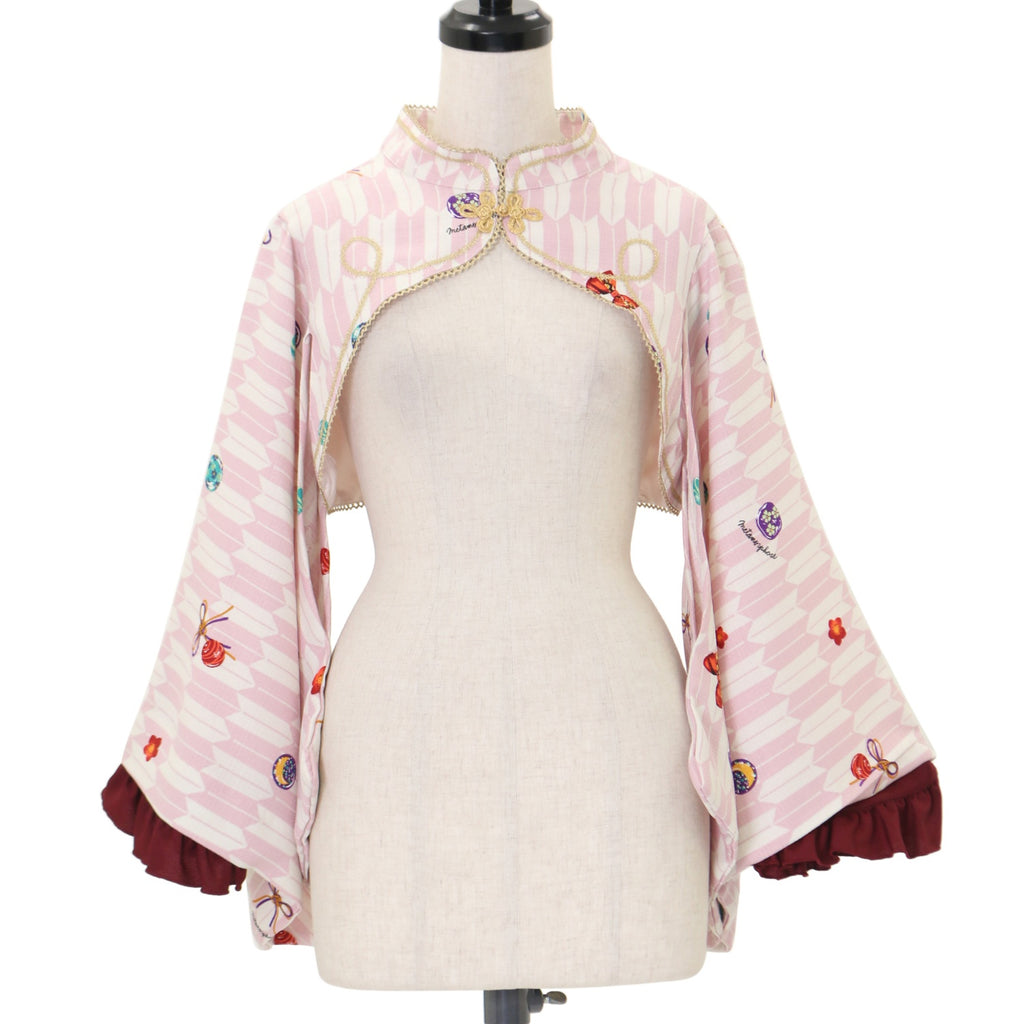 morphose / 春告げ鳥の恋うらら着物袖ボレロ  オフ白 Y-25-06-26-079-ME-TO-SZ-ZY USED】春告げ鳥の恋うらら着物袖ボレロ | metamorphose