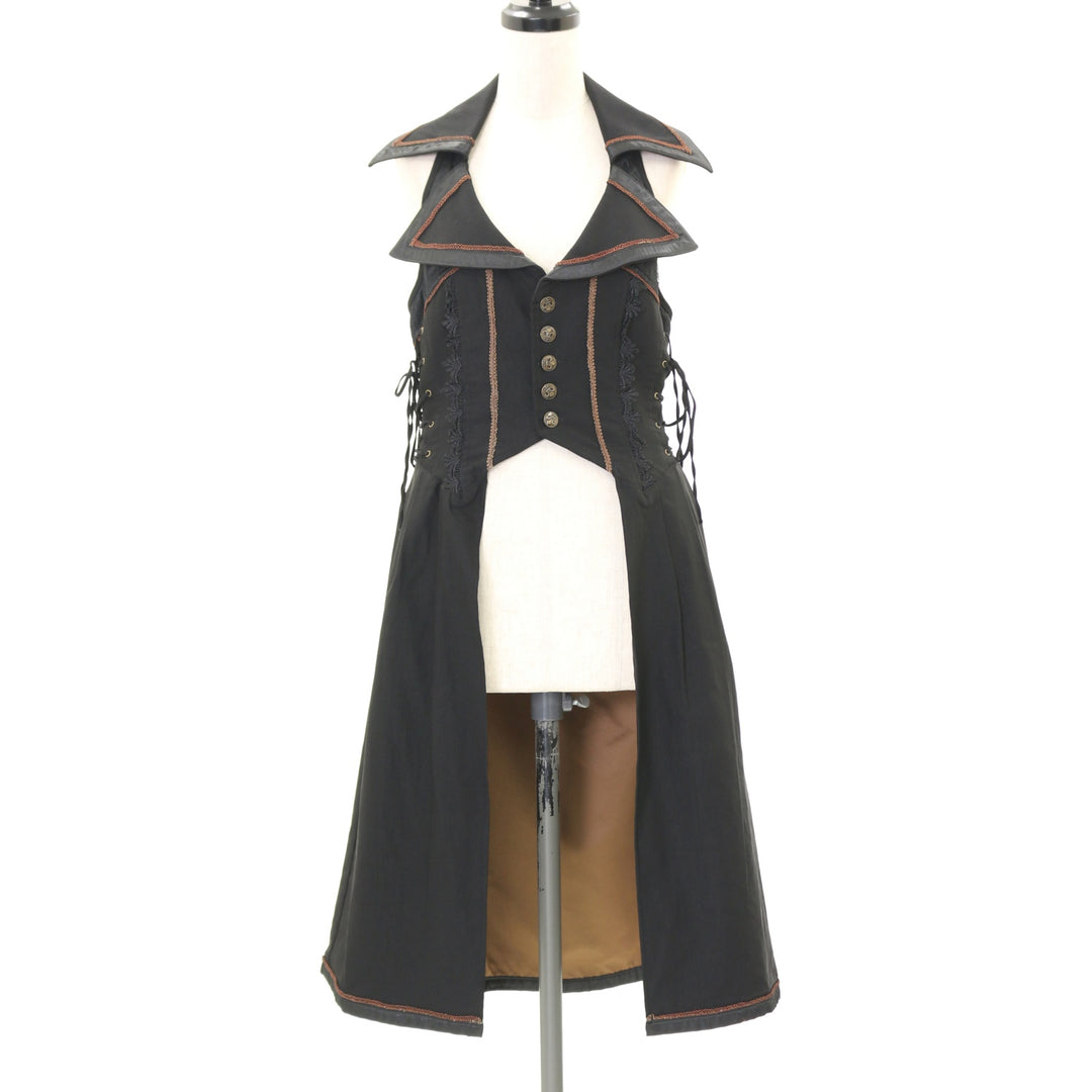 USED】croce ダブルレースアップロングベスト | Ozz On