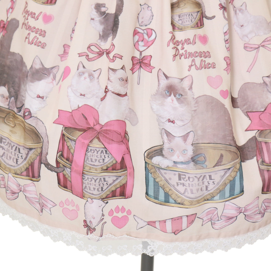 Princess Ribbon様❤️専用ページ USED】Wrapping Ribbon Cat・ねこ助コラボ ジャンパースカート