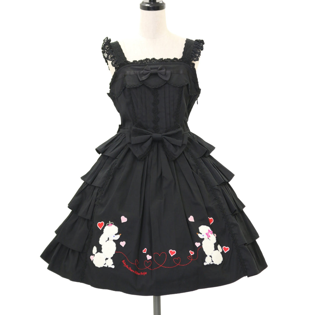 ShirleyTemple プードルｐｔジャンパースカート ブルー 90 ShirleyTemple プードルptジャンパースカート ブルー 90新品
