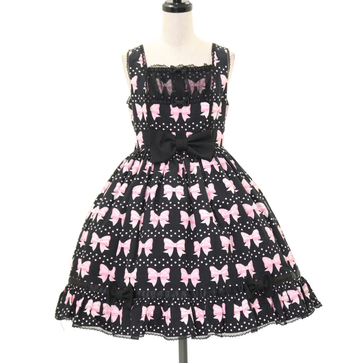USED】Marchen Ribbon胸切替ジャンパースカート | Angelic Pretty