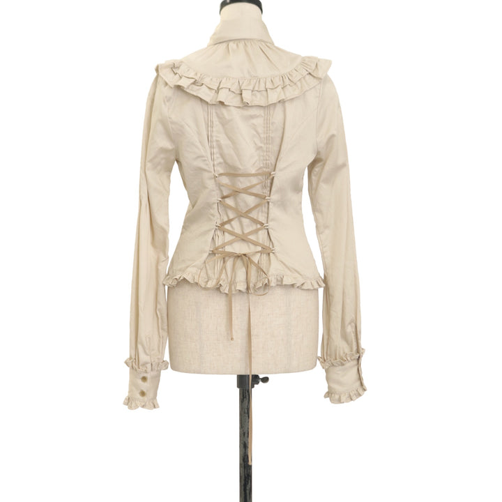 ヴィクトリアンメイデン ノーブルサテンインタックブラウス USED】ノーブルサテンインタックブラウス | Victorian Maiden