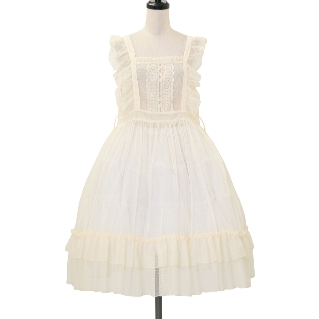 USED】【Mサイズ】ドットチュールエプロン | axes femme kawaii