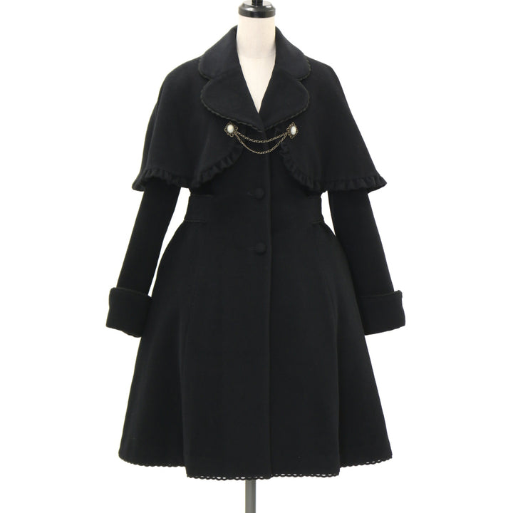 USED】【サイズ2】フリルケープ付アンゴラコート | Moi-même-Moitié