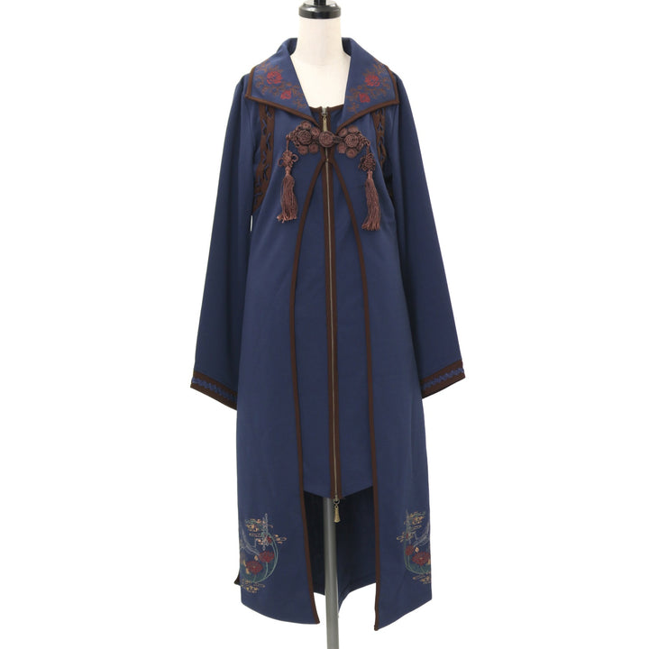 USED】ONESTE 鶴刺繍レイヤードカーディガン | Ozz On
