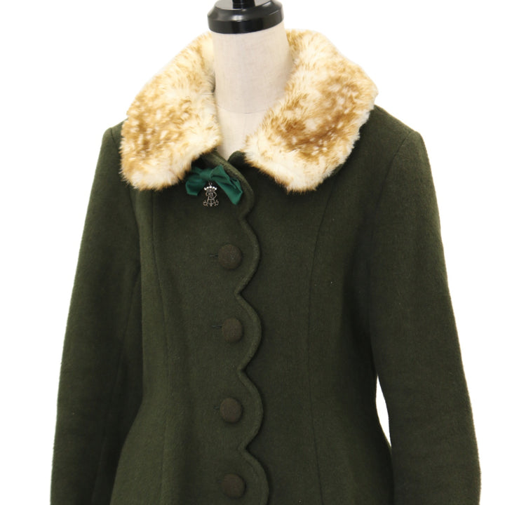 USED】バンビファー衿ショートコート | ALICE and the PIRATES