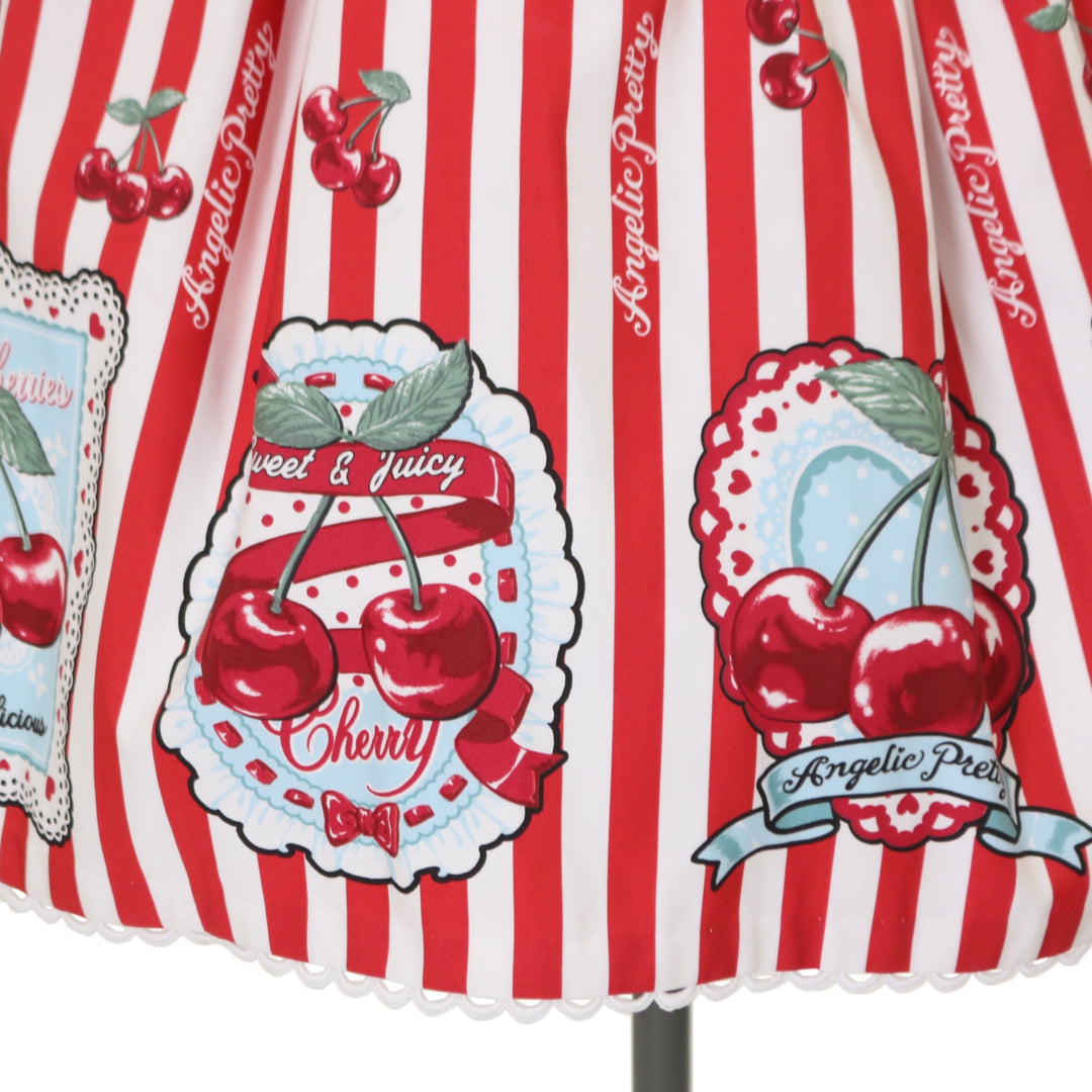 USED】Cherry Stampワンピース| Angelic Pretty Wunderwelt - Gothic