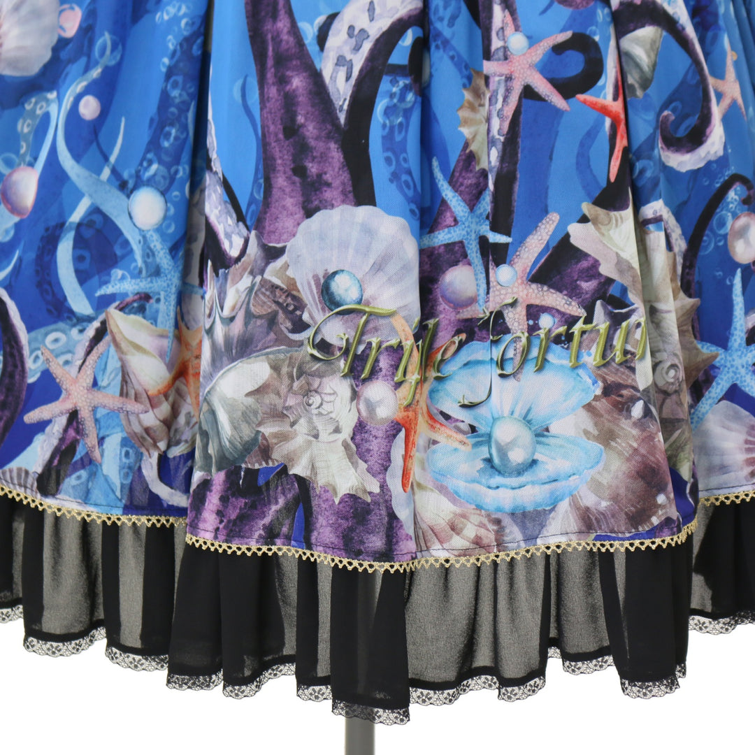 triplefortuneクラーケン柄ワンピース USED】クラーケンワンピース | Triple*fortune Wunderwelt Online Shop