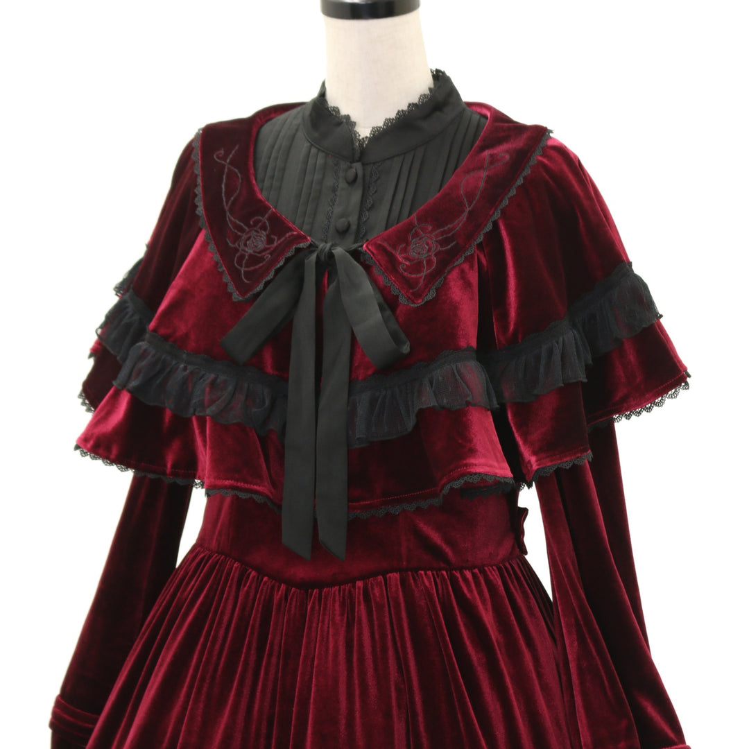 USED】Rozen Maiden x HoshibakoWorks 真紅ケープ付きワンピース