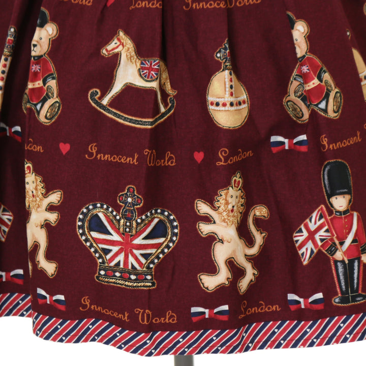 イノセントワールド ワンピース HAPPY LONDON ボルドー L Lena OP by