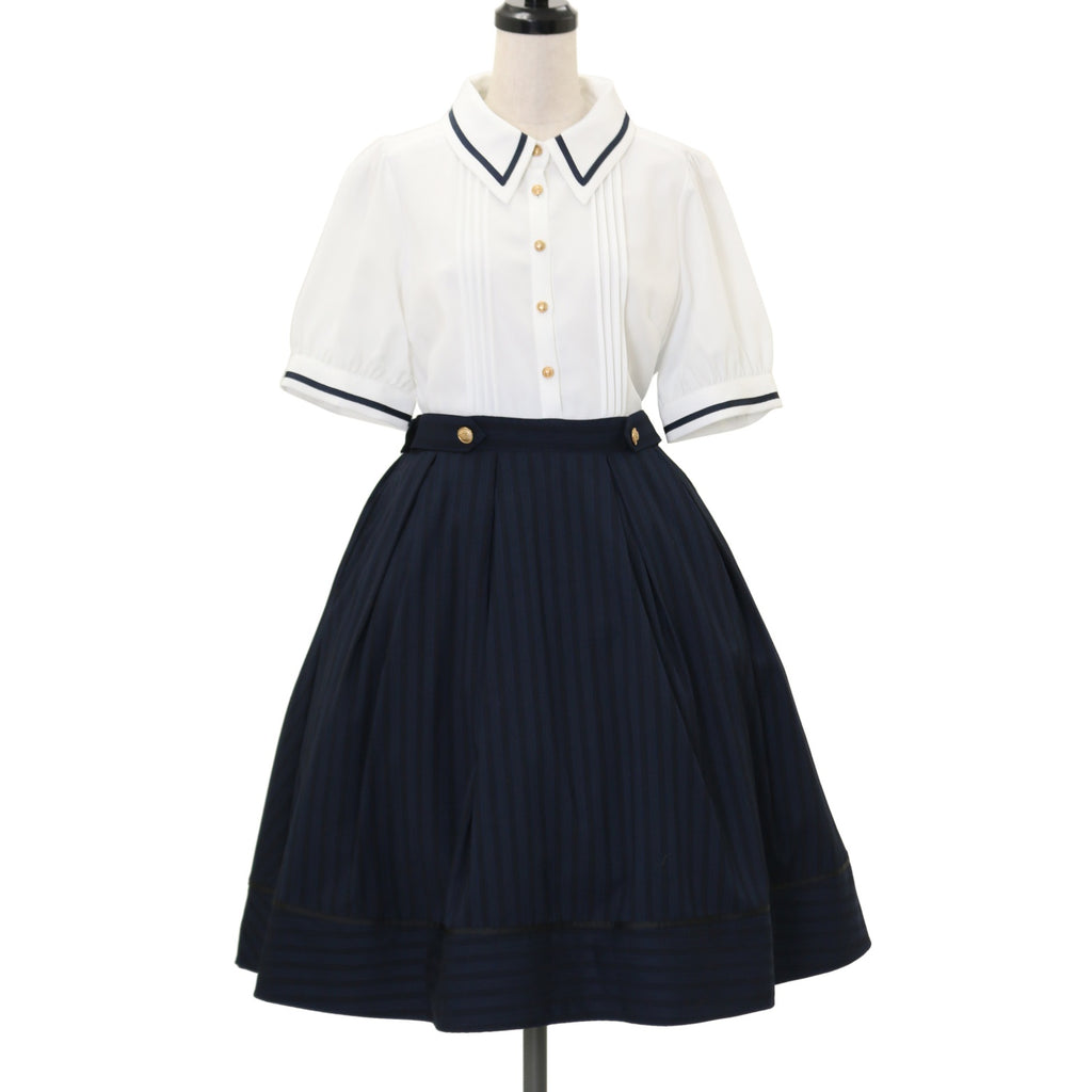 Amavel アマベル crown college ドッキングワンピース USED】Crown Collageドッキングワンピース | Amavel | ロリータ