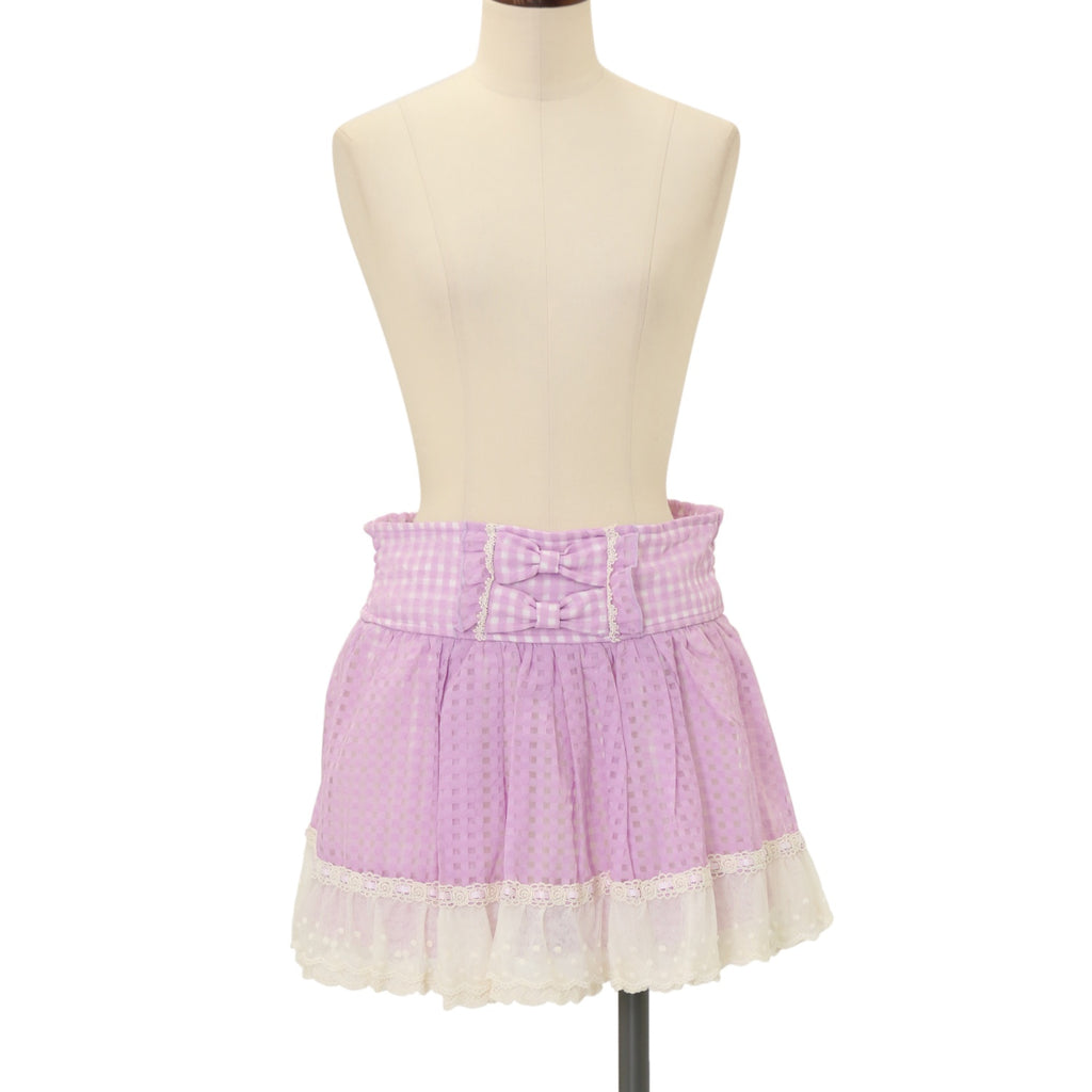 USED】【サイズ0】ギンガムリボンスカパン | LIZ LISA Wunderwelt