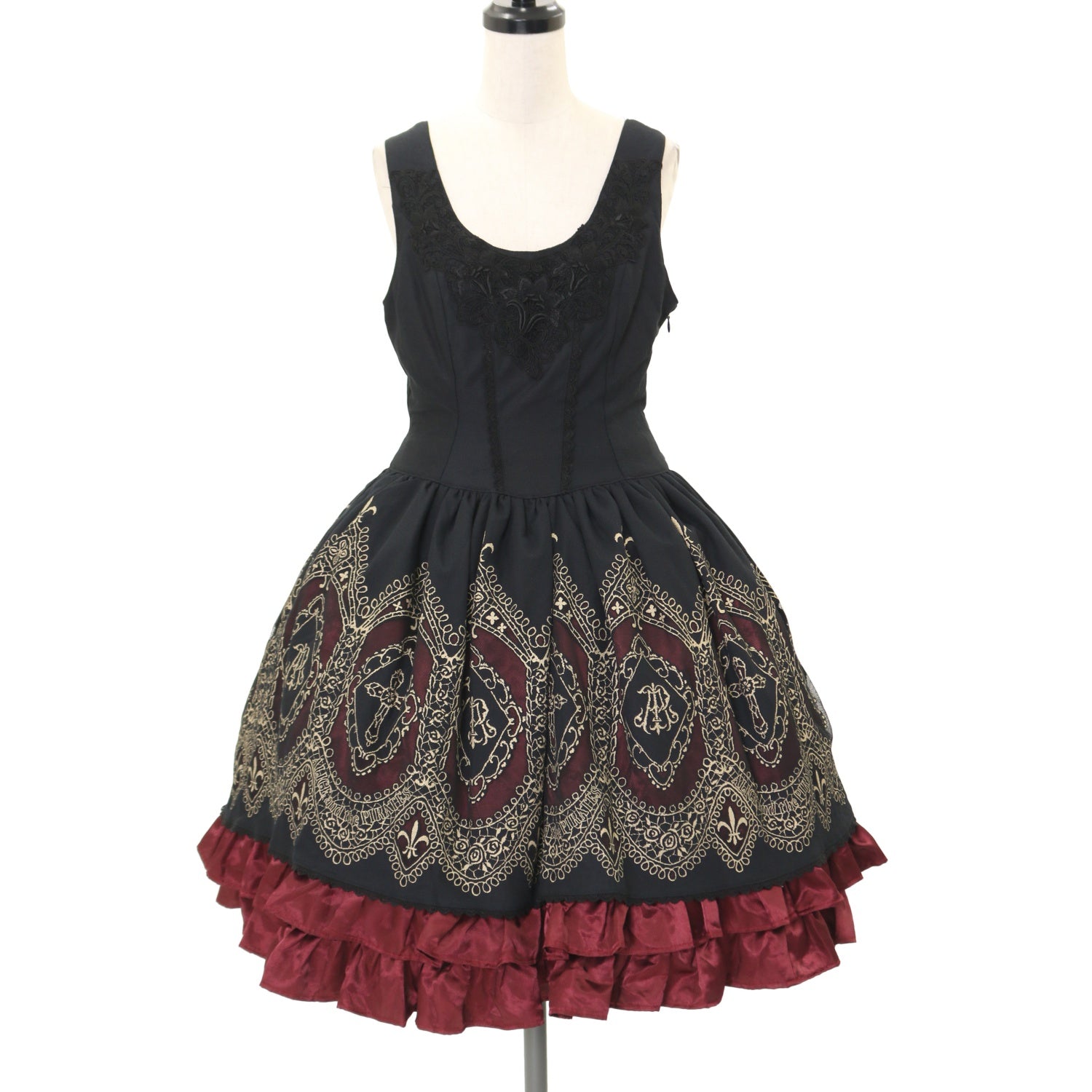 ゴスロリ・ロリータドレス 黒 サテン　アリスアンドザパイレーツ　ジャンスカ ALICE and the PIRATES / Jumper Skirt – BABY, THE STARS SHINE