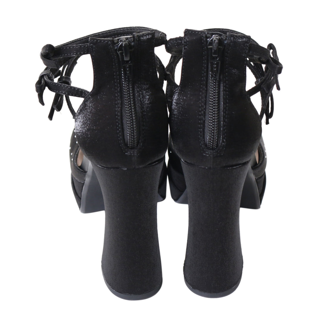 USED】【Mサイズ】Ribbon platform sandals | M me eme | ロリータ