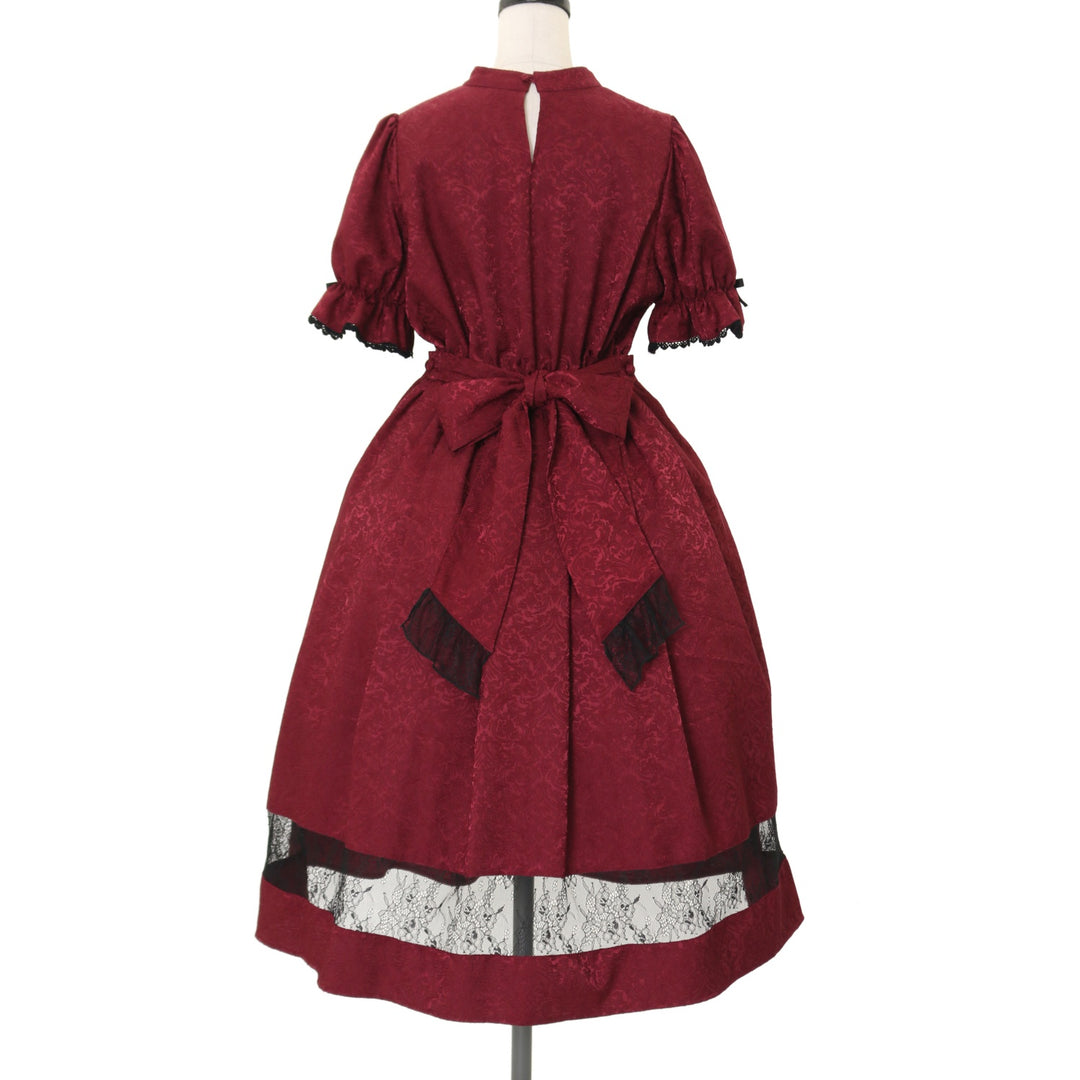 USED】【axes femme kawaii/Mサイズ】チャイナ釦ジャガードワンピ 