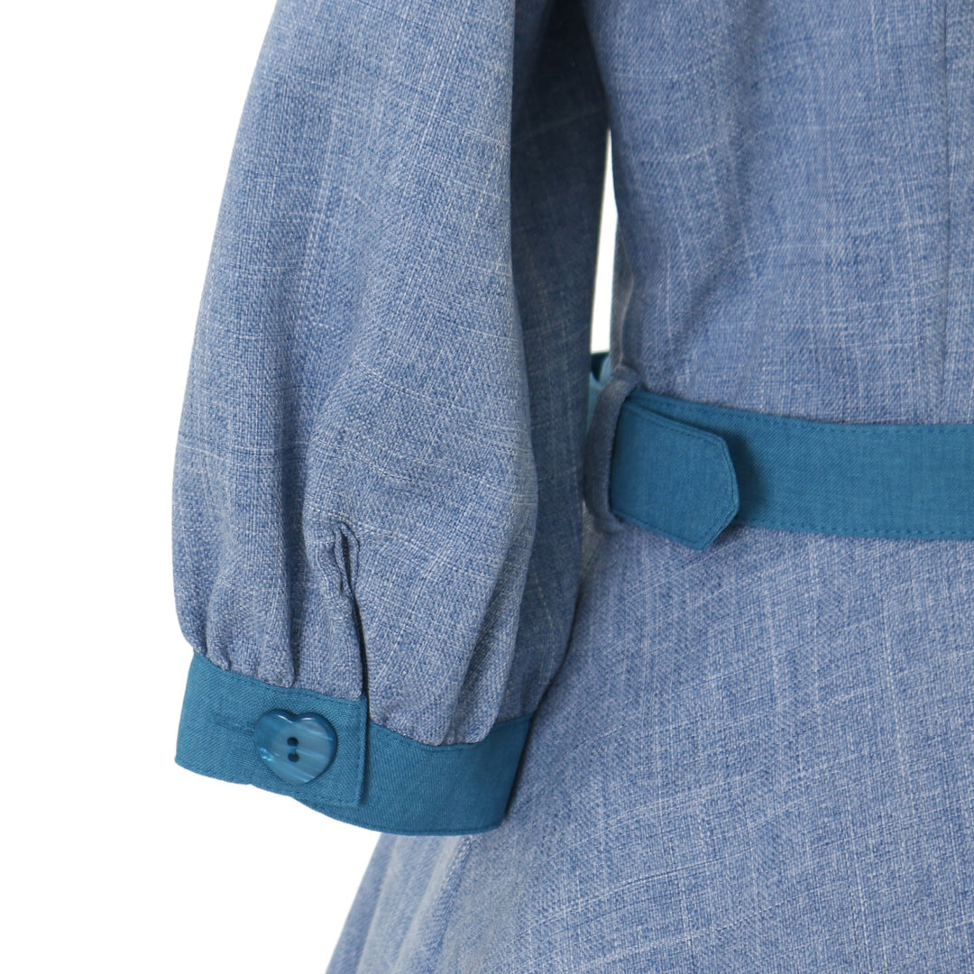 InnocentWorld セレーネワンピース（ライトブルー） USED】【Lサイズ】セレーネワンピース（ライトブルー×ブルー