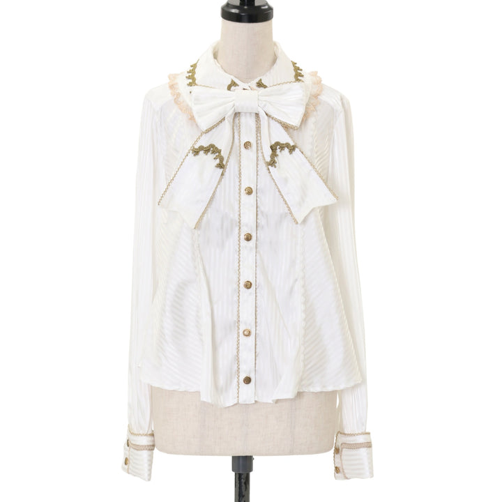 Angelic pretty くるくるリボンタイブラウス USED】くるくるリボンタイブラウス | Angelic Pretty | ロリータ