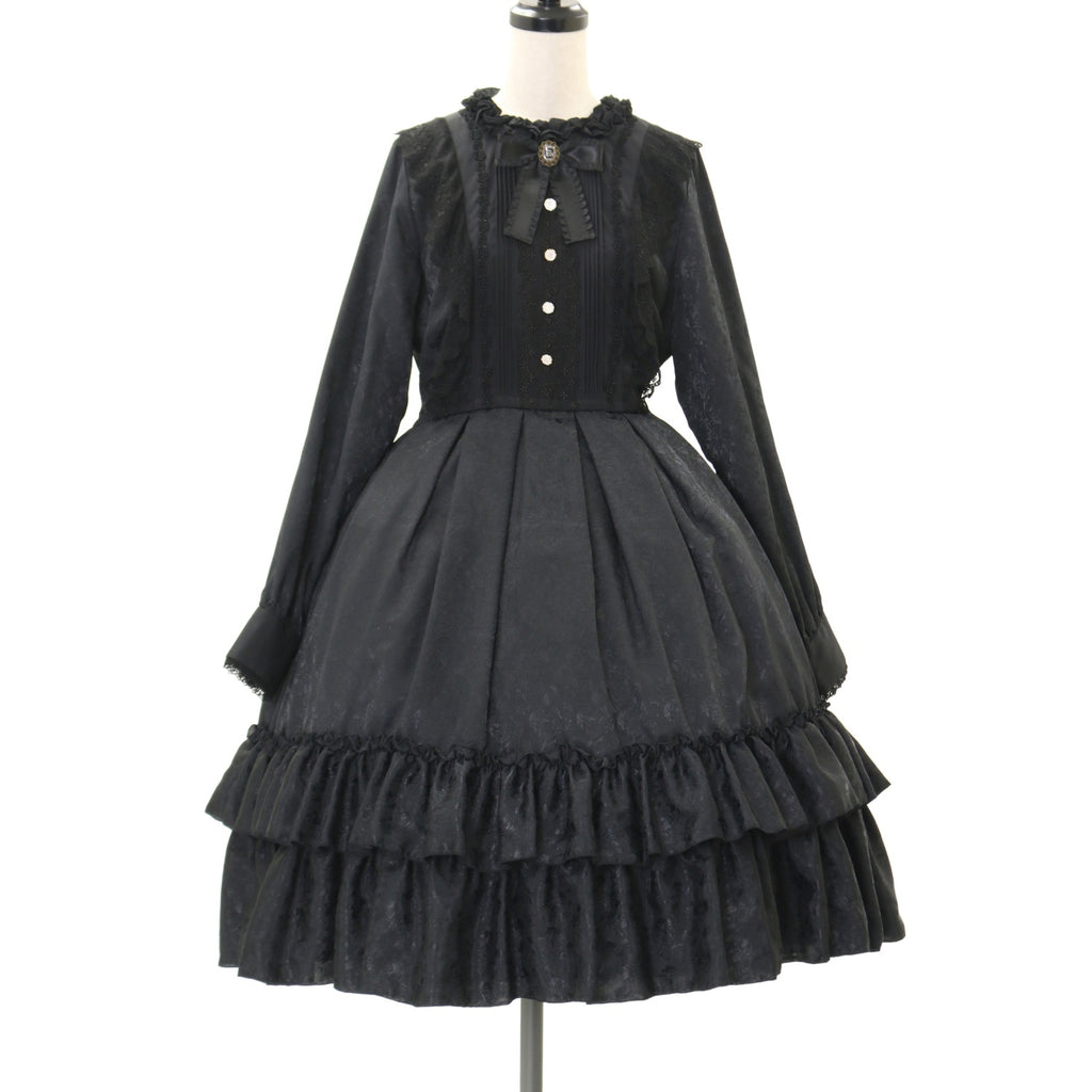 USED】ローズジャガードワンピース【長袖】 | Pina