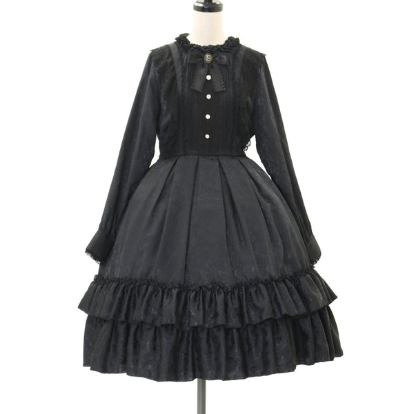 USED】ローズジャガードワンピース【長袖】 | Pina sweetcollection