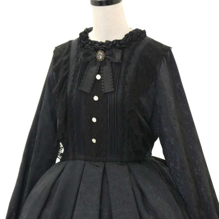 USED】ローズジャガードワンピース【長袖】 | Pina sweetcollection