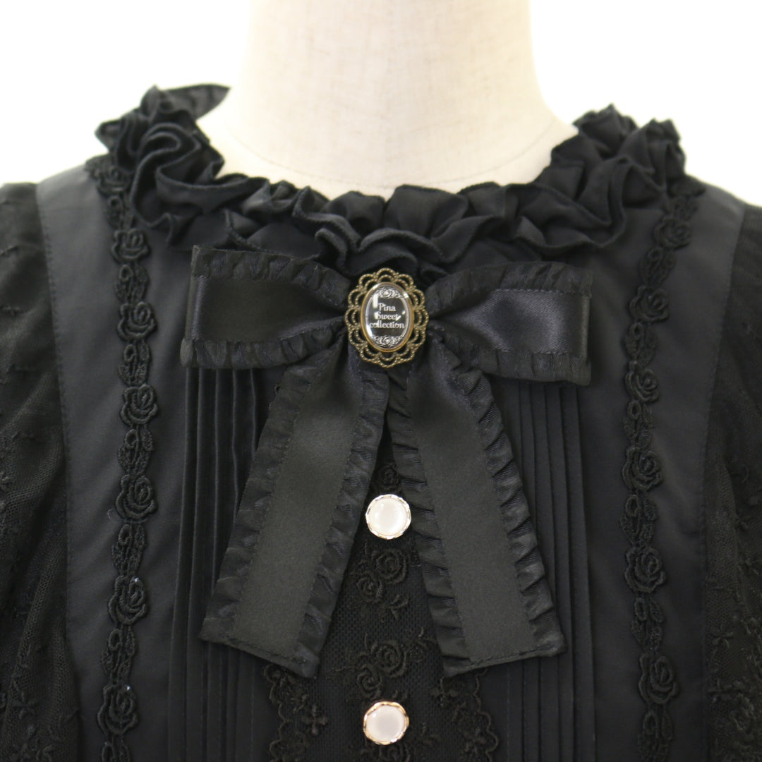 USED】ローズジャガードワンピース【長袖】 | Pina sweetcollection