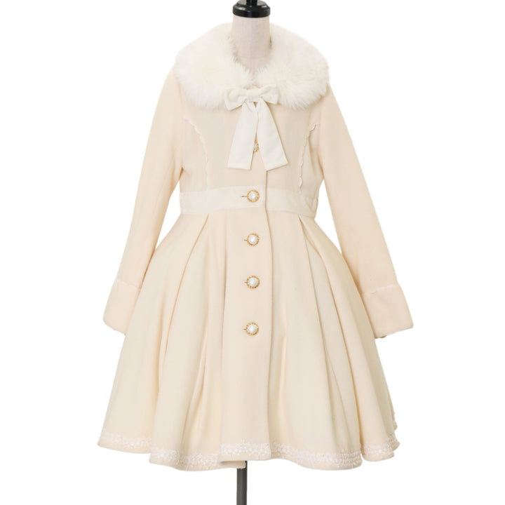 新作，限定SALE Angelic Pretty ロング コート アイボリー セーラー襟