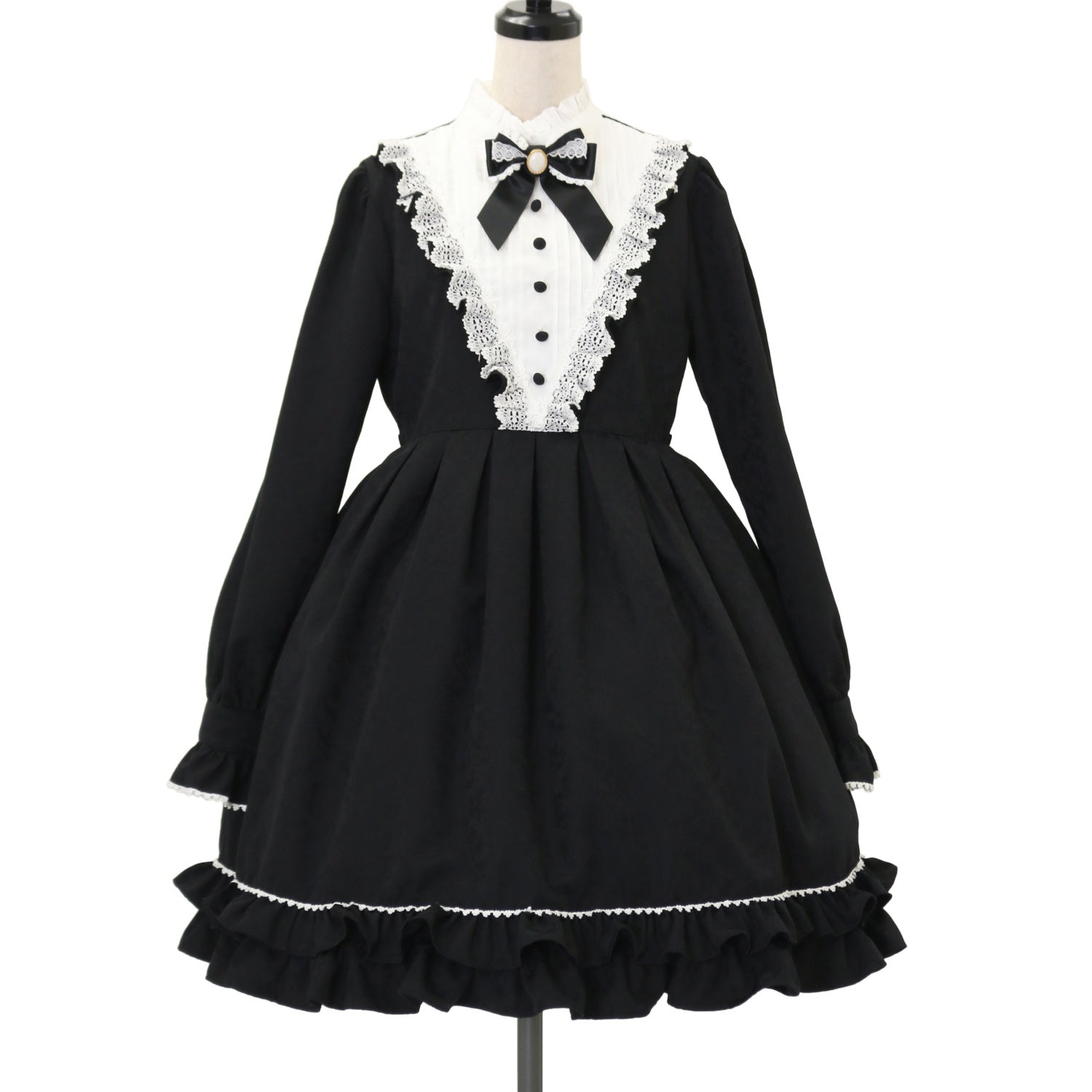 Babydoll JSK and Kumya Lace Bear Ear Headdress Set (Shanghai