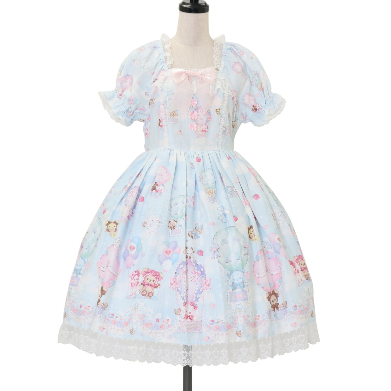 Babydoll JSK and Kumya Lace Bear Ear Headdress Set (Shanghai