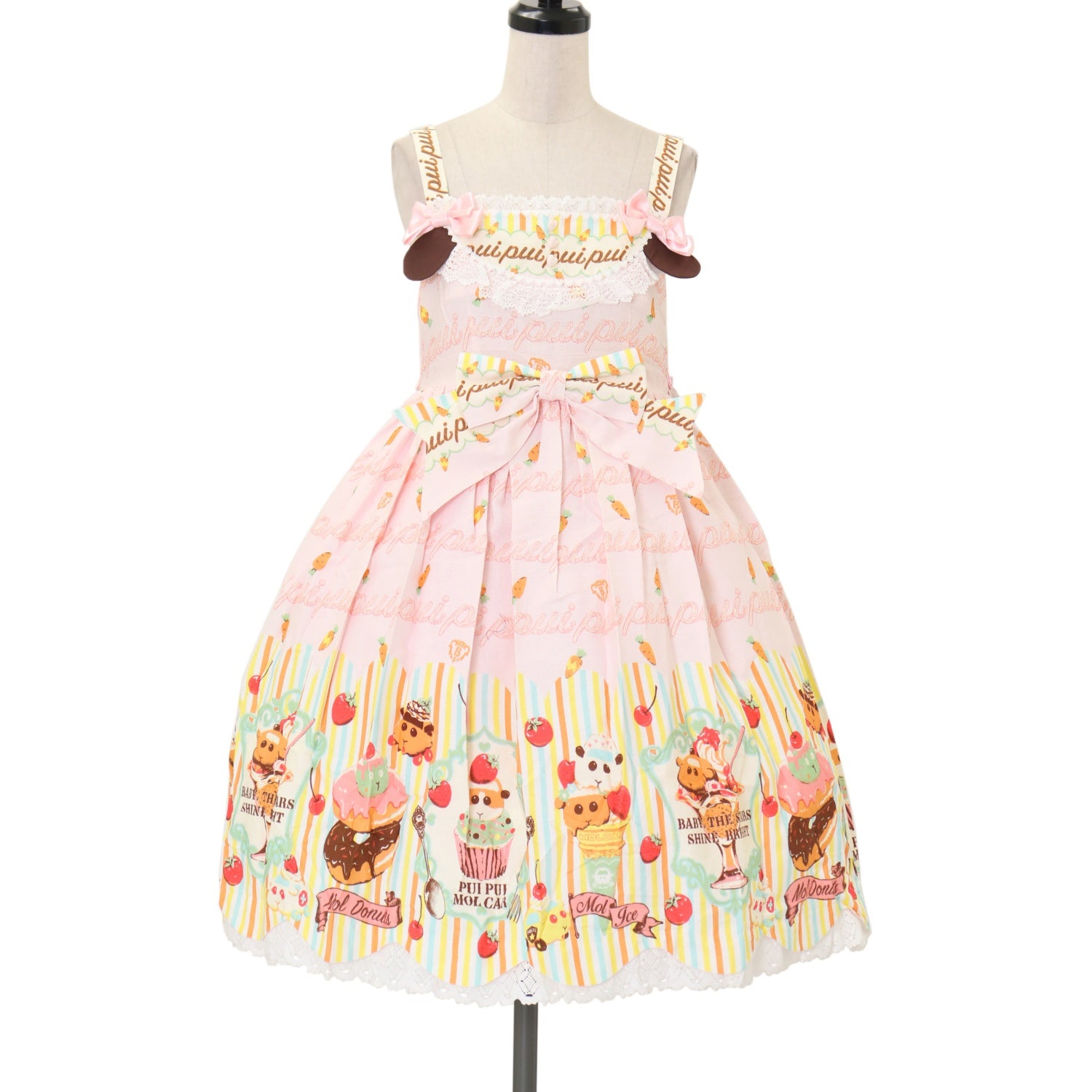 Babydoll JSK and Kumya Lace Bear Ear Headdress Set (Shanghai