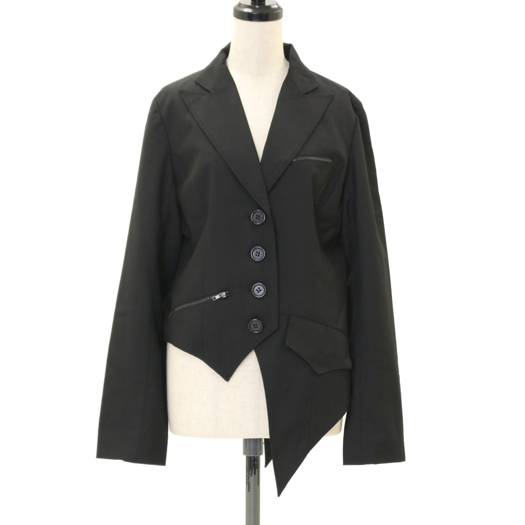 極美品　希少　BLACK PEACE NOW 変形 ジャケット アシンメトリー uk-00134.jpg