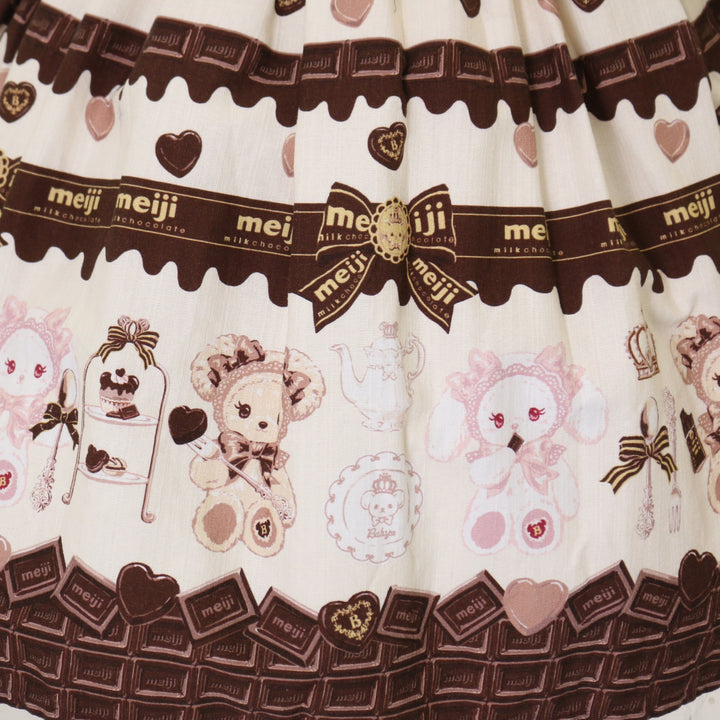 USED】Meijiミルクチョコレート♡くみゃちゃん柄チュールジャンパー