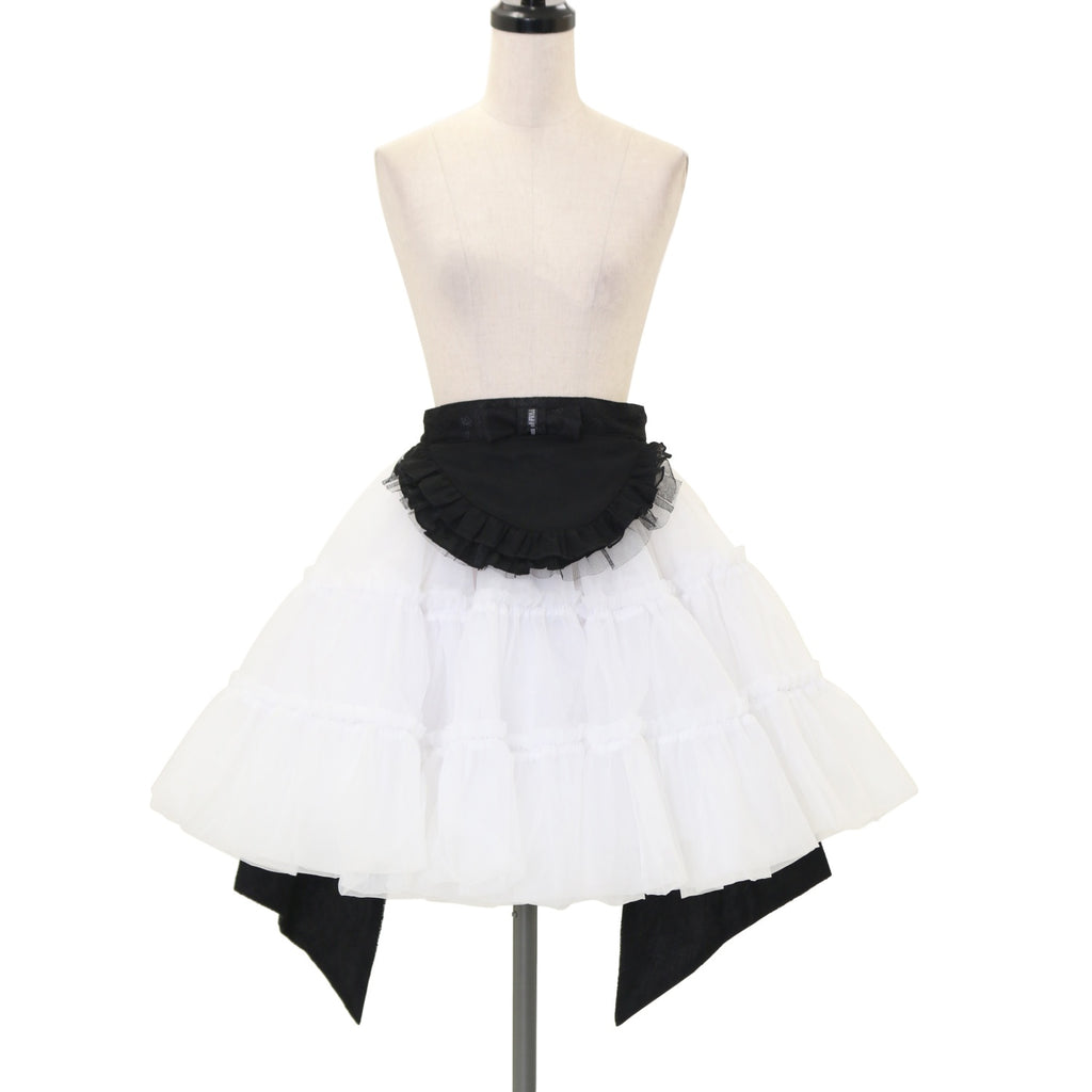 h.naoto frill エプロン付き　スカート USED】FRILL ラッフルエプロンオーバースカート | h.NAOTO | ロリータ