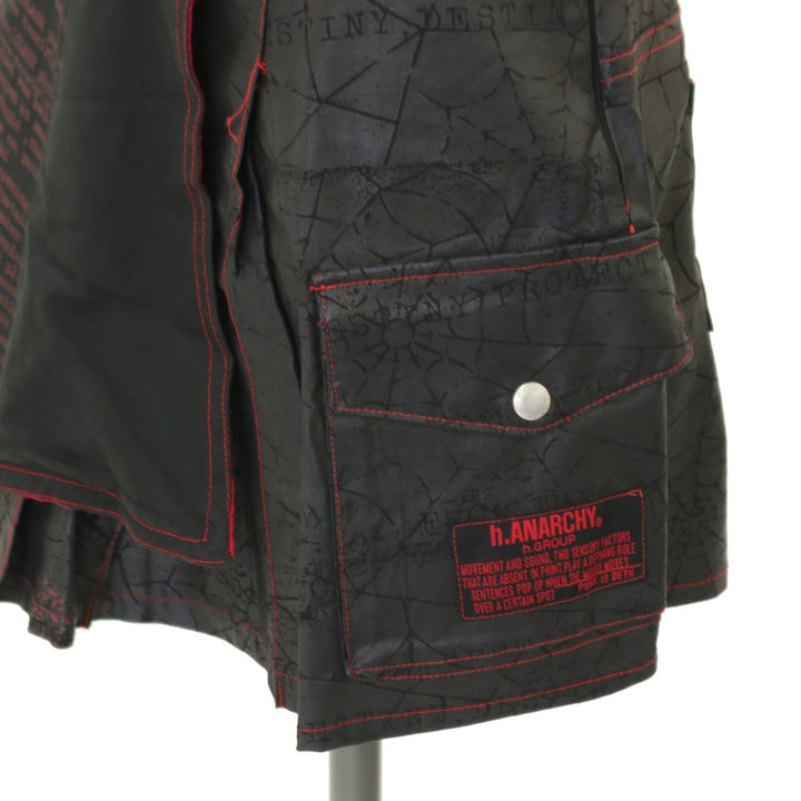 USED】ANARCHY レタリングプリントラップ風スカート | h.NAOTO