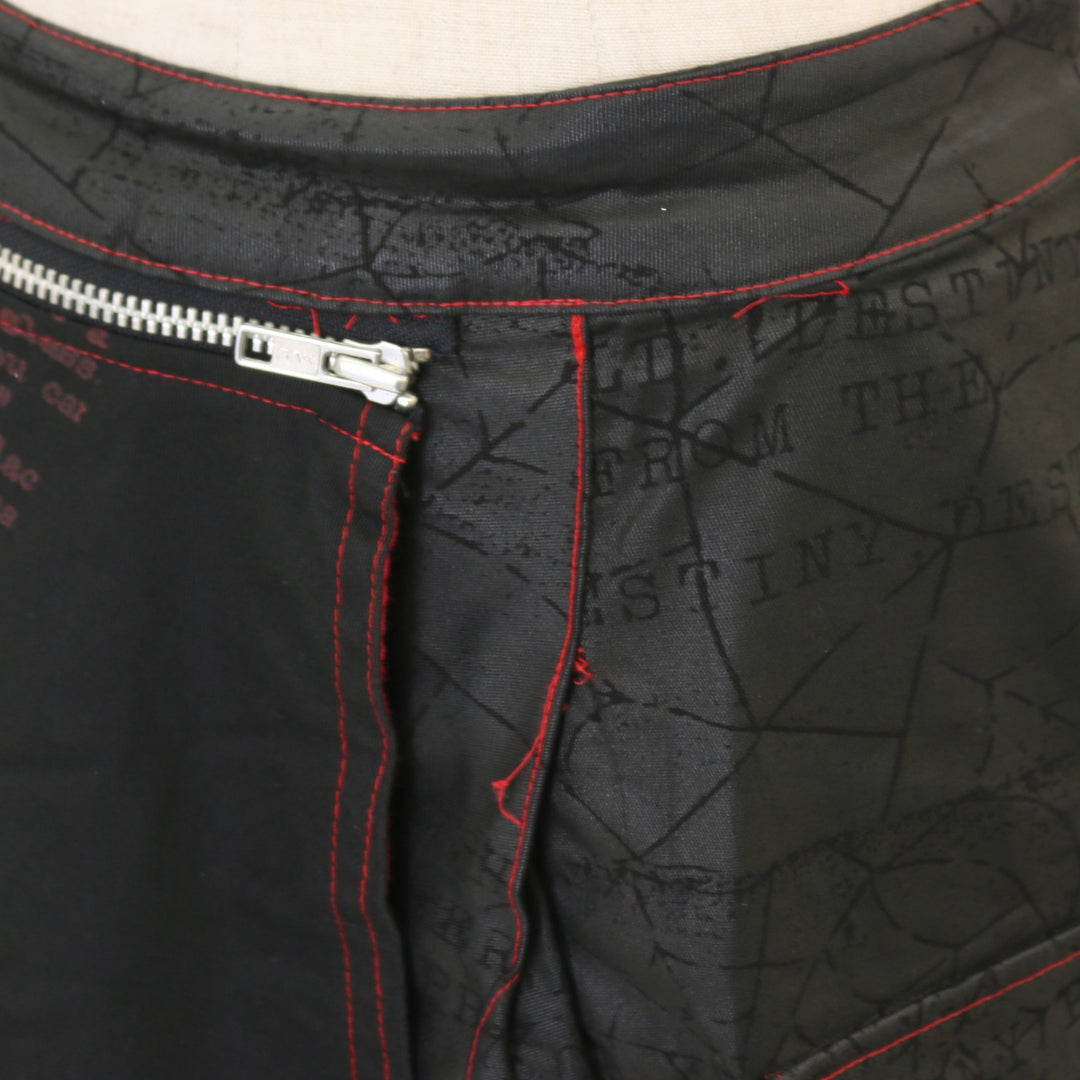 USED】ANARCHY レタリングプリントラップ風スカート | h.NAOTO