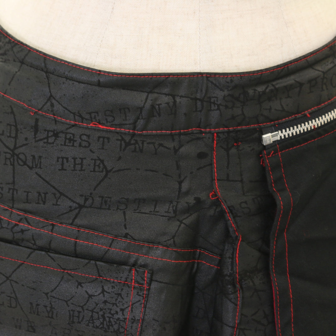 USED】ANARCHY レタリングプリントラップ風スカート | h.NAOTO