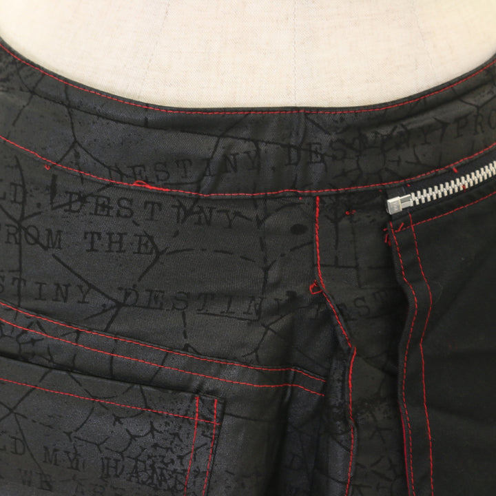 USED】ANARCHY レタリングプリントラップ風スカート | h.NAOTO