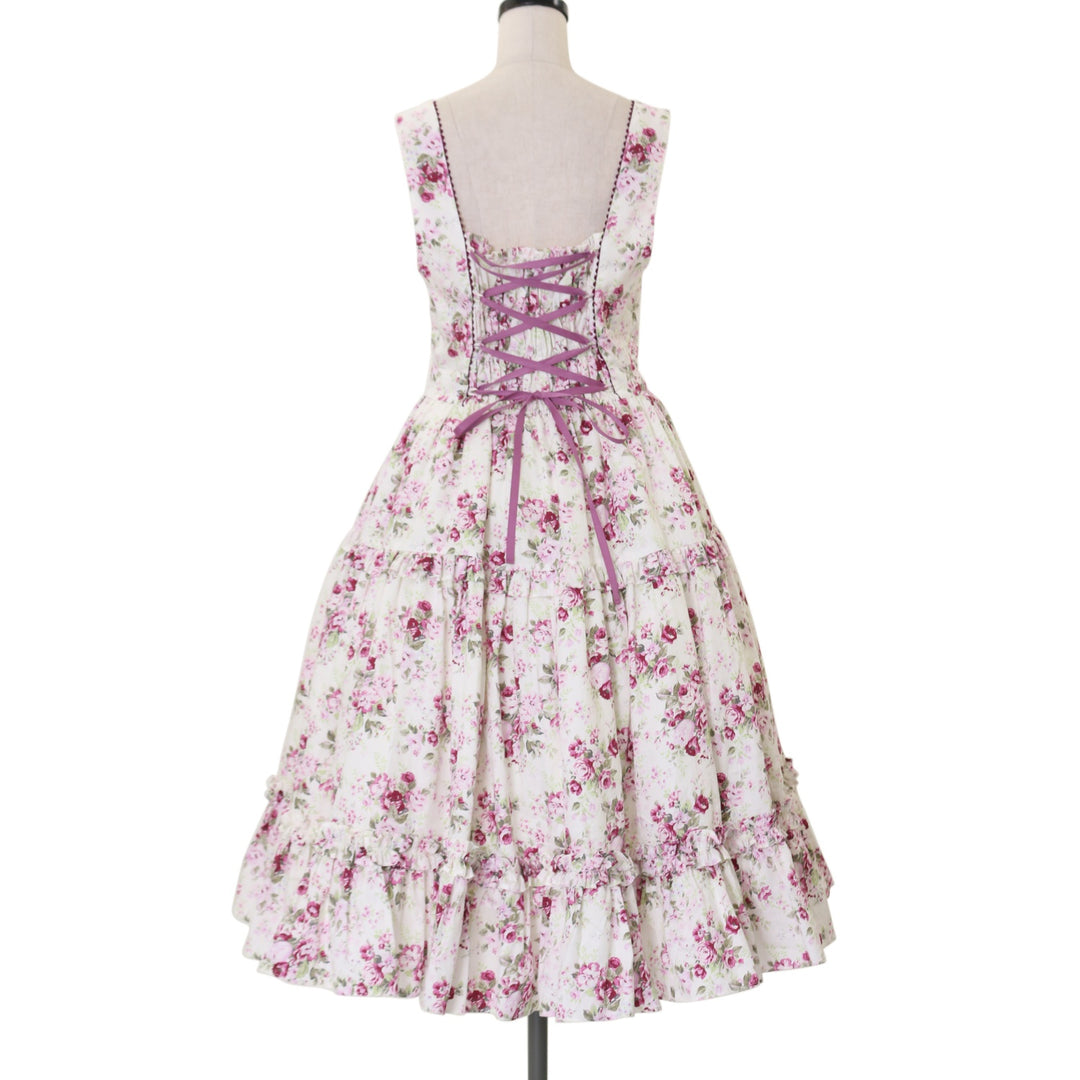 USED】ロココブーケエプロンドレスジャンパースカート | Victorian