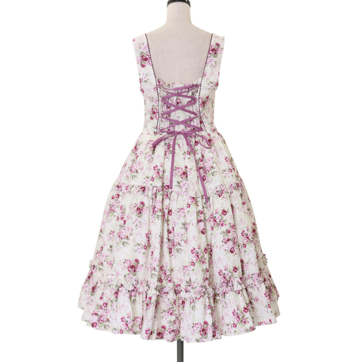 USED】ロココブーケエプロンドレスジャンパースカート | Victorian