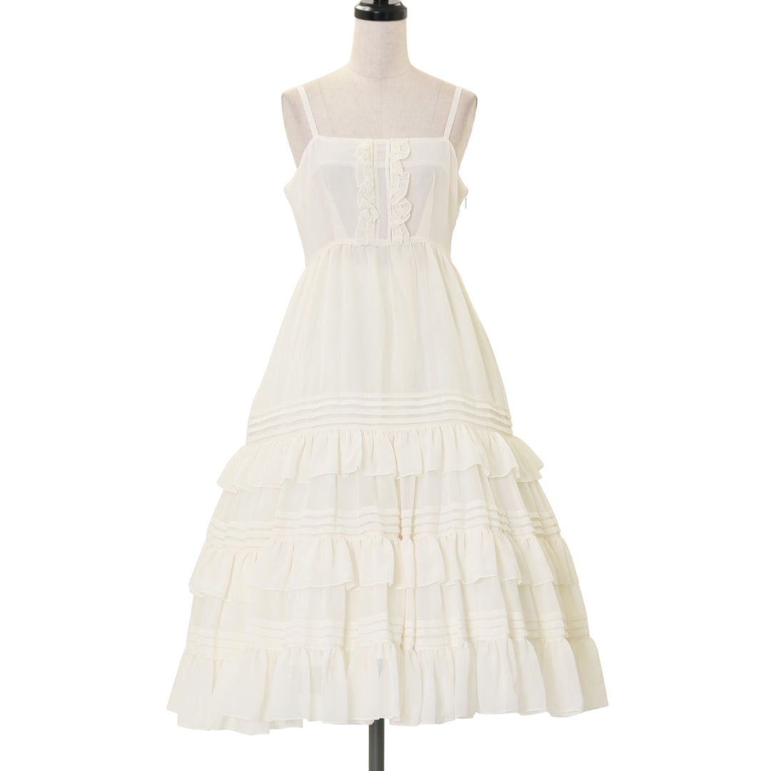 USED】シャーリングシフォンロングアンダードレス | Victorian