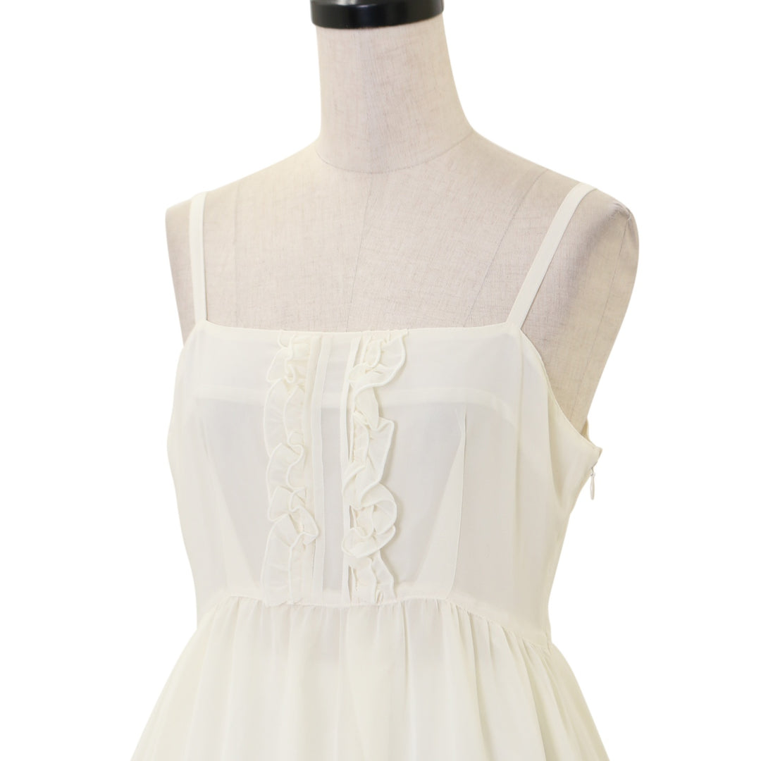 USED】シャーリングシフォンロングアンダードレス | Victorian
