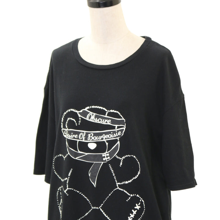 USED】【OBSCURE DESIRE OF BOURGEOISIE/Lサイズ】ベアプリントTシャツ 