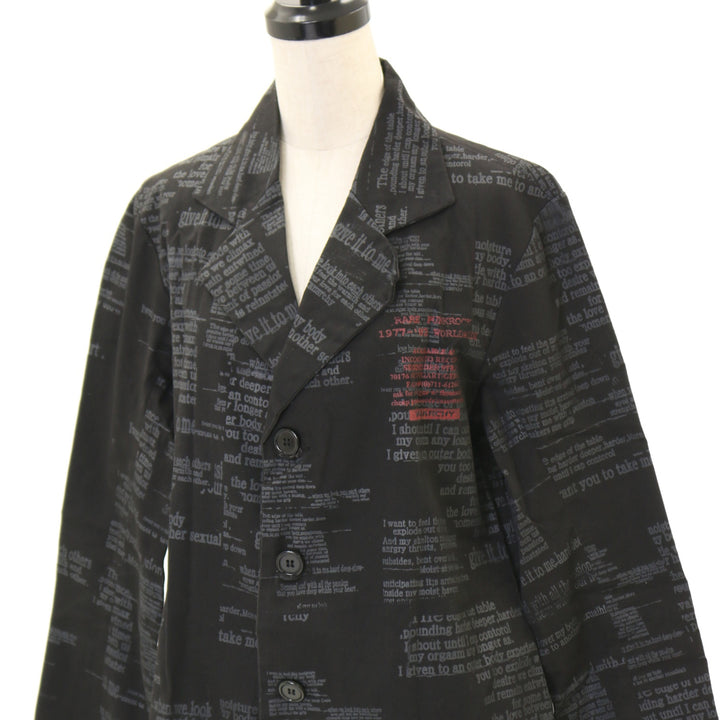 USED】ANARCHY 英字柄ジャケット | h.NAOTO Wunderwelt Online Shop