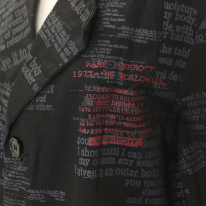 USED】ANARCHY 英字柄ジャケット | h.NAOTO Wunderwelt Online Shop